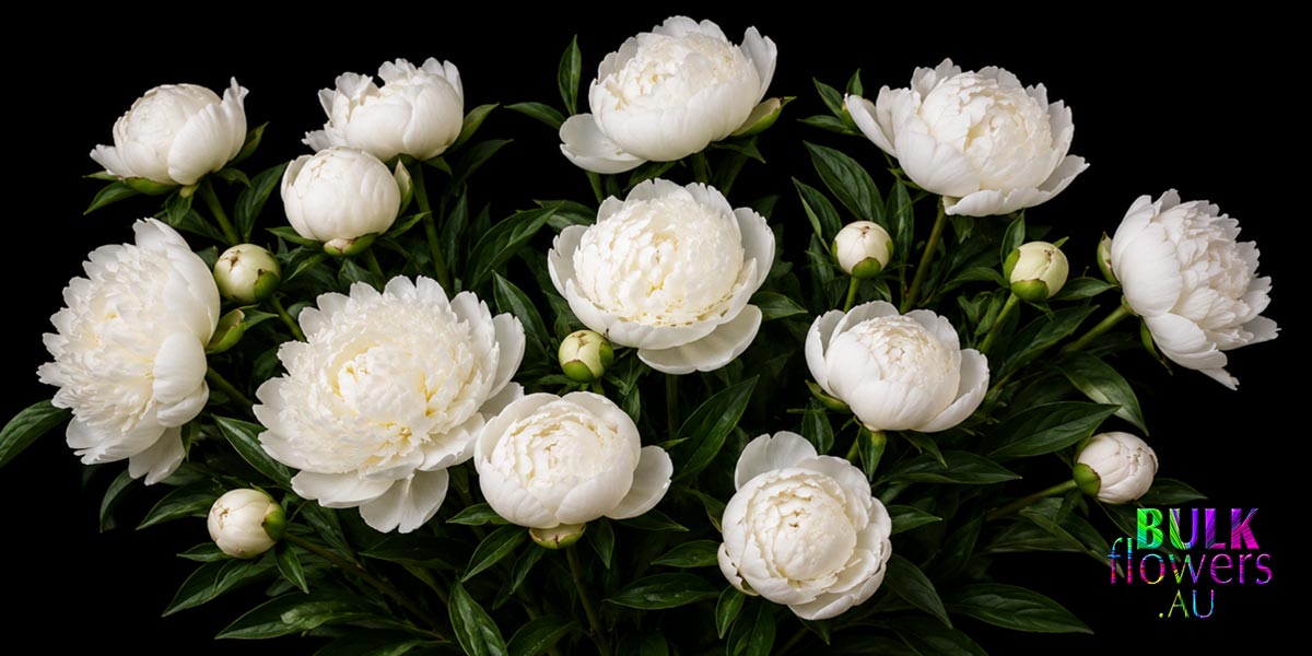 White Peony Roses